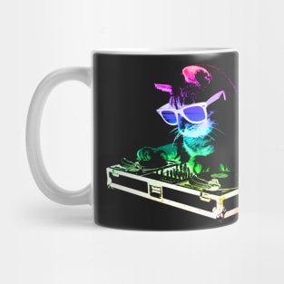 HOUSE CAT (Rainbow DJ Kitty) Mug